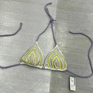 ❤️Clearance ❤️[M]Simons Embellished  Halter Bikini Top Only